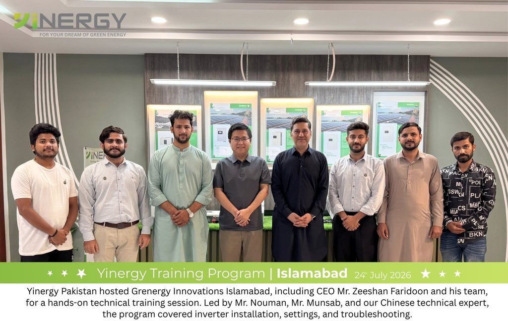 Yinergy Technical Training with Grenergy Innovations Islamabad